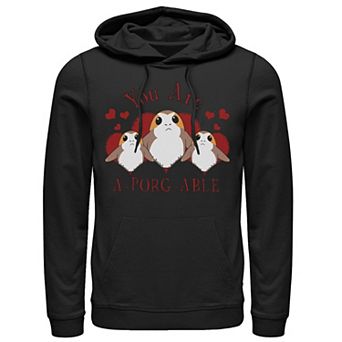Men's Star Wars A-Porg-Able Hearts Hoodie