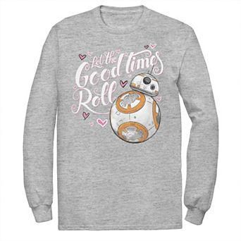 Men's Star Wars Valentine's Day BB-8 "Let The Good Times Roll" Hearts Tee