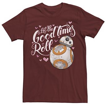 Men's Star Wars Valentine's Day BB-8 "Let The Good Times Roll" Hearts Tee