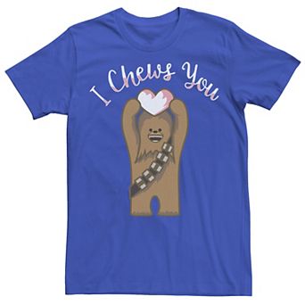Men's Star Wars Valentine's Day "I Chews You" Chewbacca Tee
