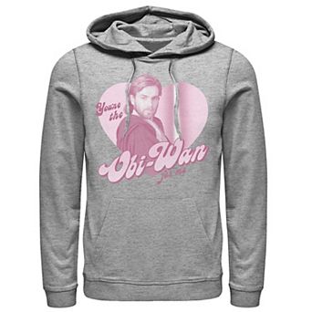 Men's Star Wars "You're The Obi-Wan For Me" Heart Portrait Hoodie