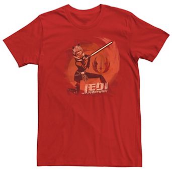 Men's Star Wars Ashoka Red Poster Tee