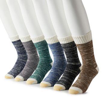 Men's GOLDTOE® 6-pack Hudson Crew Socks