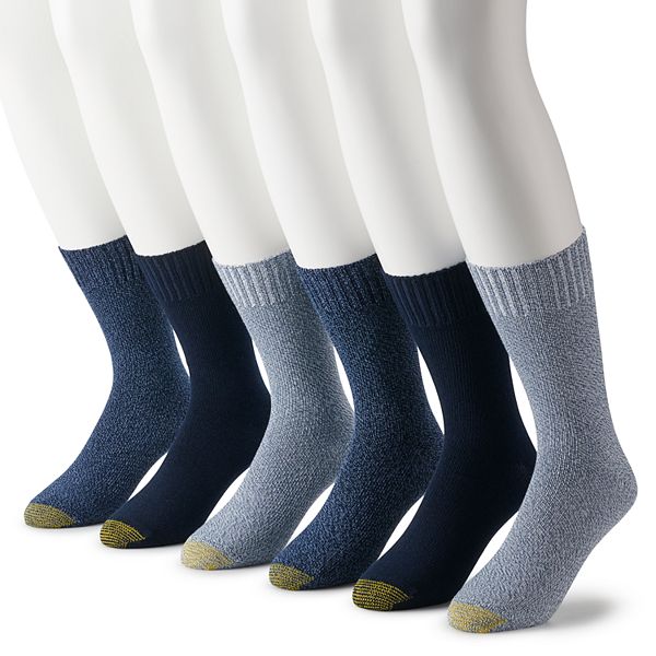 Men's GOLDTOE® 6-pack Hudson Crew Socks