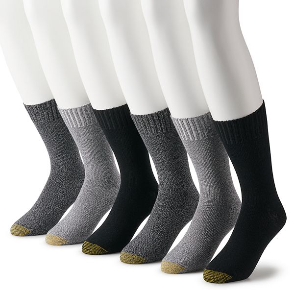 Men's GOLDTOE® 6-pack Hudson Crew Socks