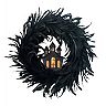 Celebrate Together™ Halloween Feather LED House Wreath