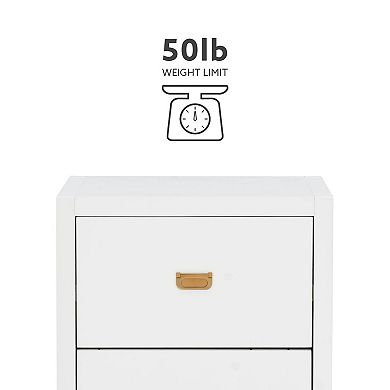 Linon Peggy Rolling File Cabinet