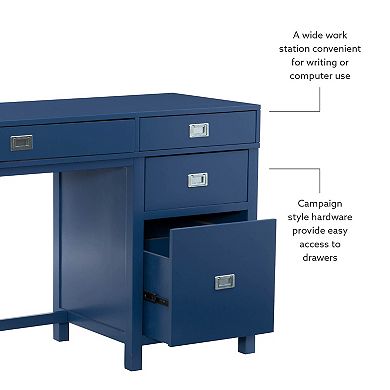 Linon Peggy Side Storage Desk