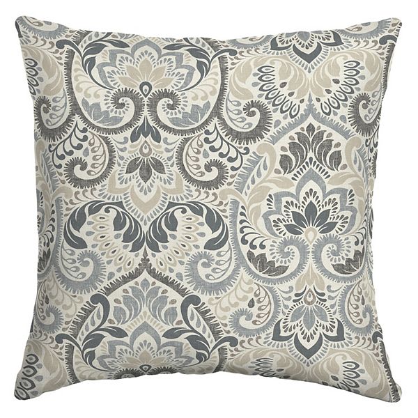 Arden Selections Aurora Damask Indoor Outdoor Throw Pillow