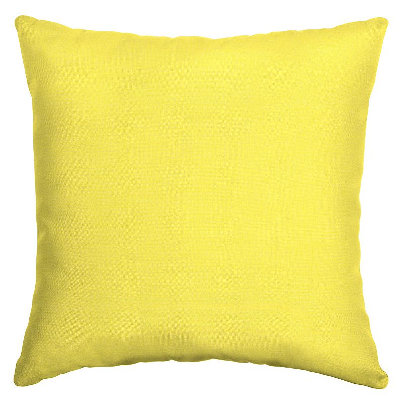 Arden Selections Leala Texture Indoor Outdoor Throw Pillow, Yellow, 16X16