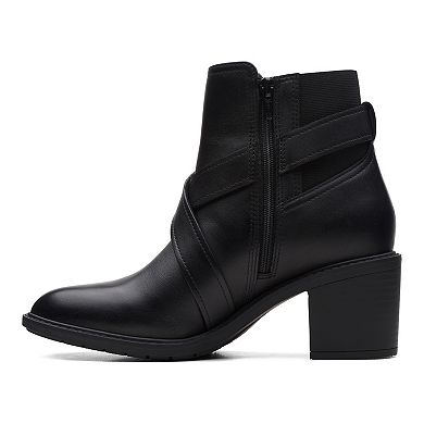 Clarks® Scene Strap Women's Leather Ankle Boots