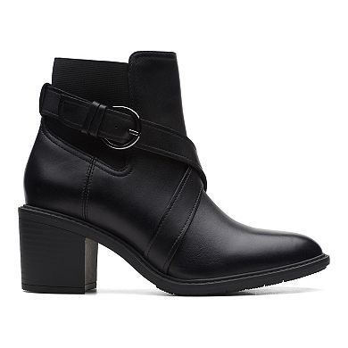 Clarks® Scene Strap Women's Leather Ankle Boots
