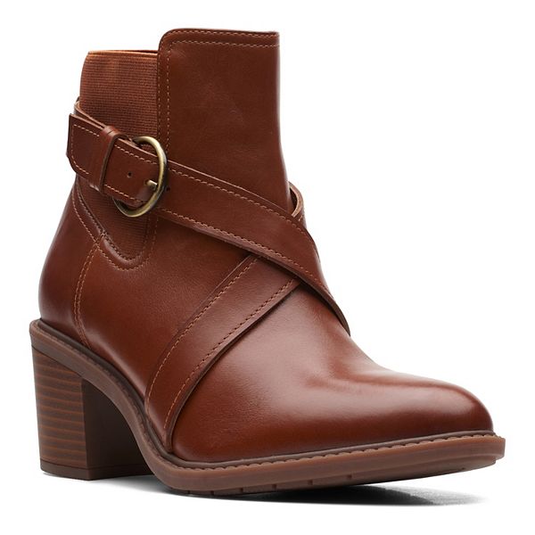 Clarks® Strap Ankle Boots