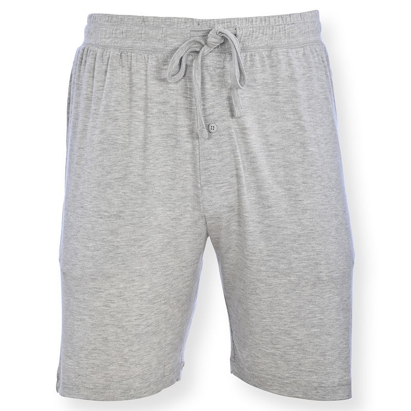 Mens Hanes Classic-Fit Modal Sleep Shorts, Size: Regular, Grey