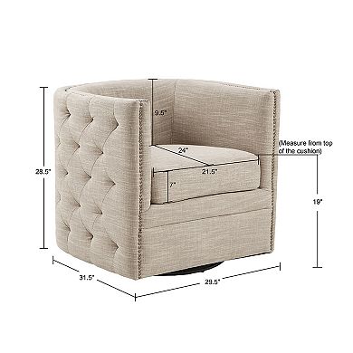 Madison Park Wilmette Swivel Accent Chair