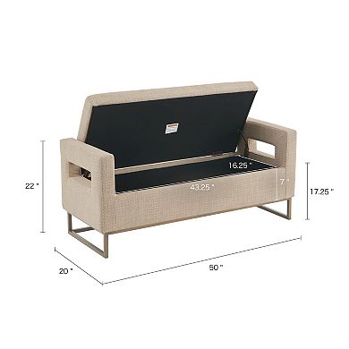 Madison Park Maye Storage Bench