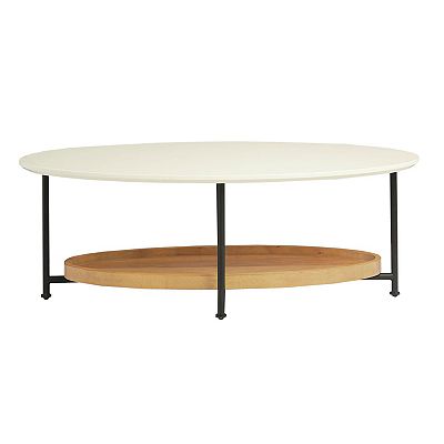 Madison Park Beauchamp 2-Tier Oval Coffee Table