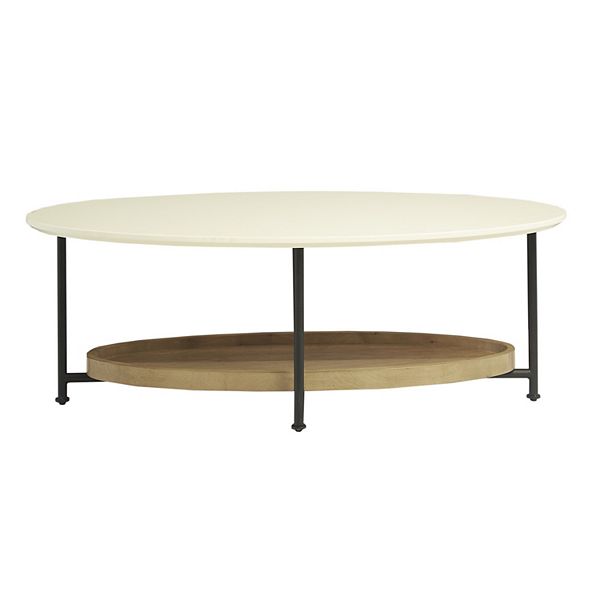 Blandford Coffee Table White/Natural - Madison Park