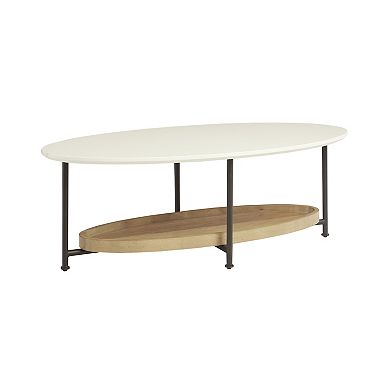 Madison Park Beauchamp 2-Tier Oval Coffee Table