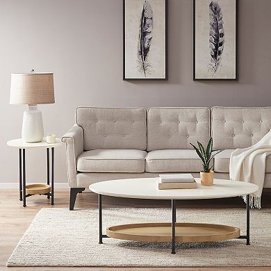 Madison Park Beauchamp 2-Tier Oval Coffee Table