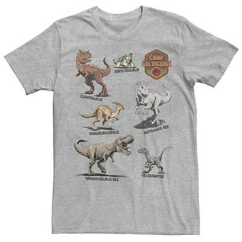 Men's Jurassic World: Camp Cretaceous Dinosaur Names Tee