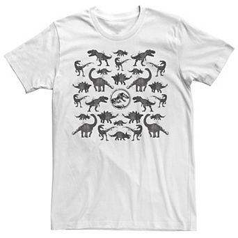 Men's Jurassic Dinosaur Pattern Silhouette Tee