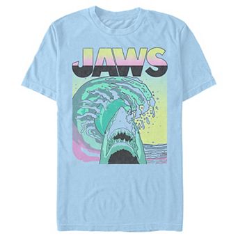 Men's Jaws Retro Wave Poster Tee