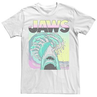Men's Jaws Retro Wave Poster Tee