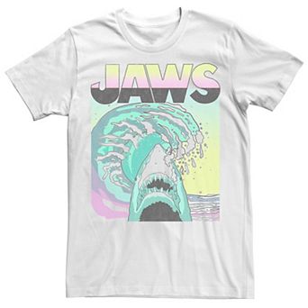 Men's Jaws Retro Wave Poster Tee