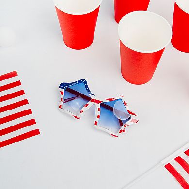 Table Fun American Flag Star Shaped Sunglasses