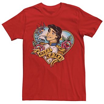 Disney's Prince Eric Great Catch Men's Tattoo Style Portrait Tee