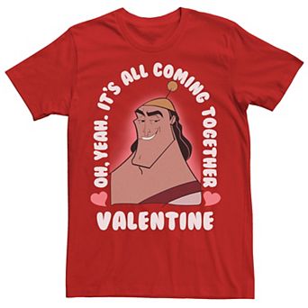 Disney's Kronk "Oh Yeah. It's All Coming Together Valentine" Men's Portrait Tee