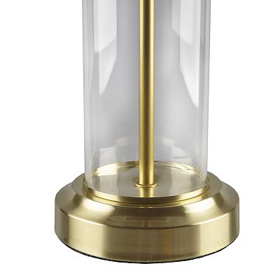 510 Design Clarity Glass Cylinder Table Lamp 2-piece Set