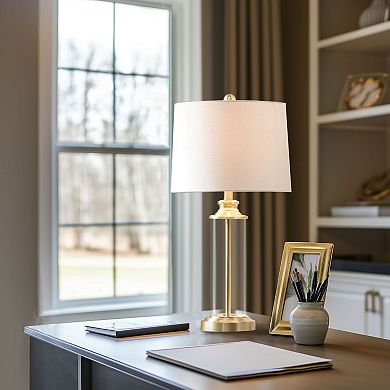 510 Design Clarity Glass Cylinder Table Lamp 2-piece Set
