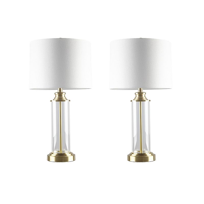 510 Design Clarity Table Lamp 2-piece Set, Gold