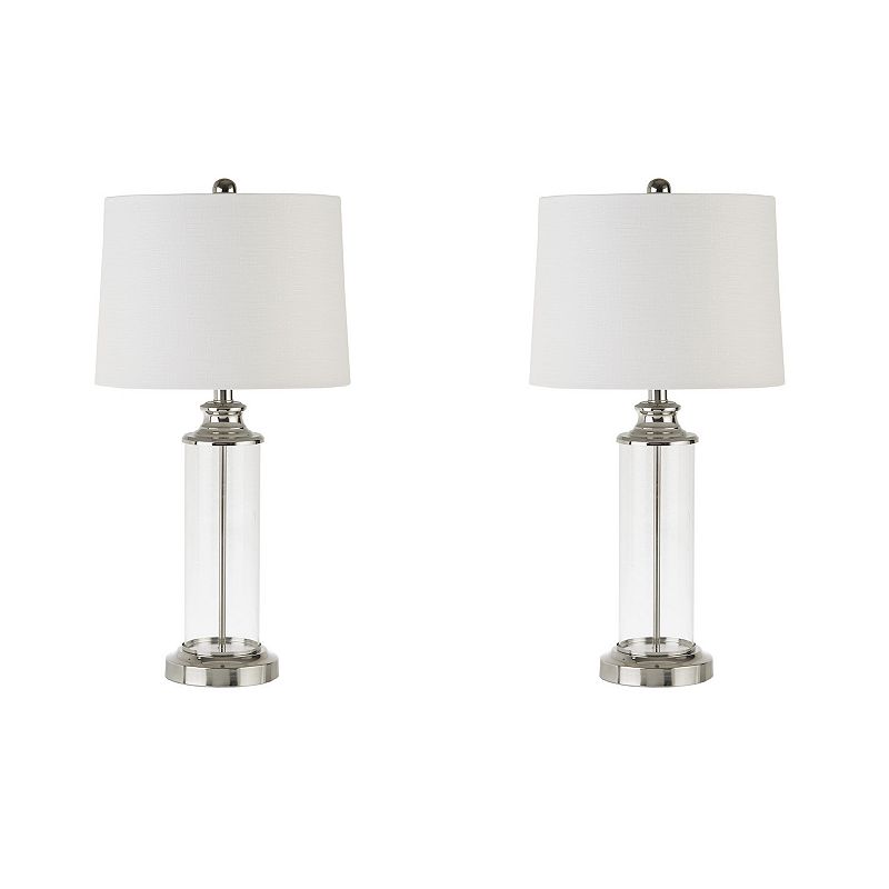 510 Design Clarity Table Lamp 2-piece Set, Silver