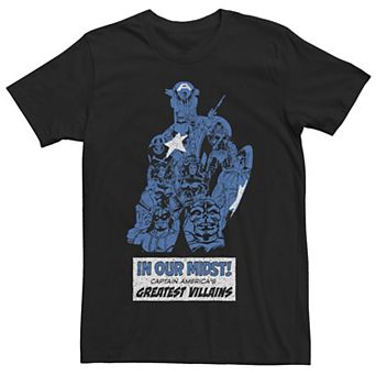 Men's Marvel Captain America In Our Midst! Character Fill Tee