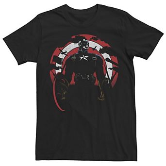 Men's Marvel Captain America Soldier In The Shadows Circle Portrait Tee
