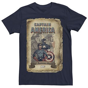 Men's Marvel Captain America And Bucky Barnes 65th Anniversary Tee