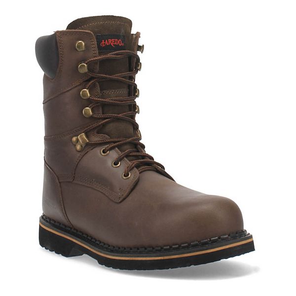 Laredo Chain Men's Steel-Toe Leather Work Boots