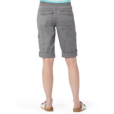 Juniors' Unionbay Convertible Elastic Waist Bermuda Shorts