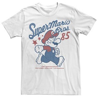 Big & Tall Nintendo Super Mario Bros. '85 Vintage Stars Tee