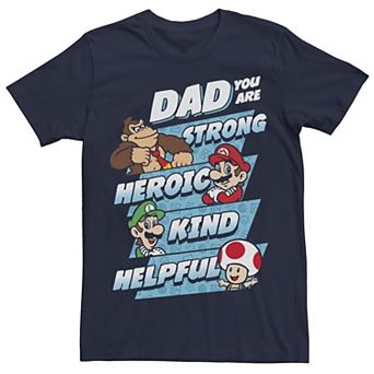 Big & Tall Nintendo Super Mario Dad You Are Tee
