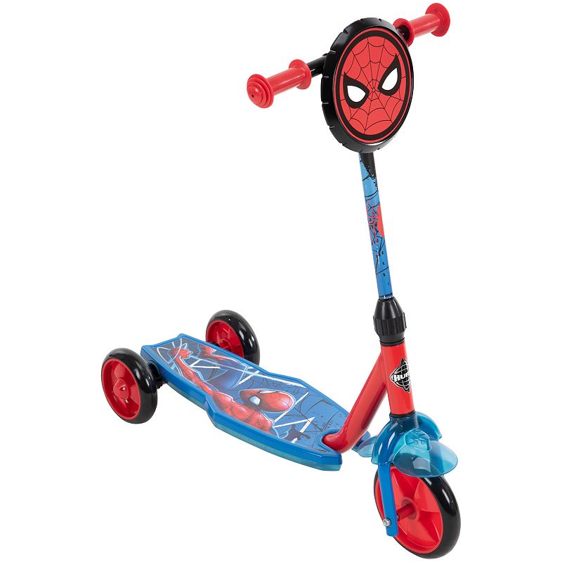 Huffy Spider-Man Electro-Light Kids Scooter, Blue