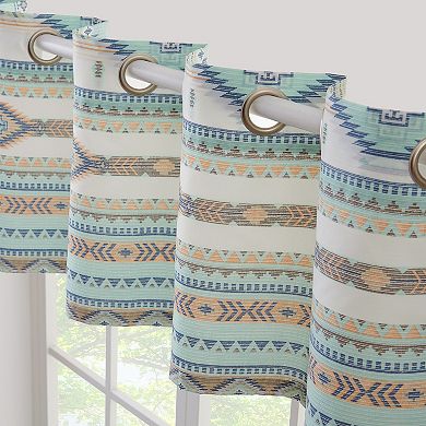 Barefoot Bungalow Phoenix Turquoise Window Valance