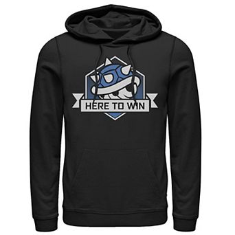 Men's Nintendo Super Mario Here To Win Blue Shell Hoodie