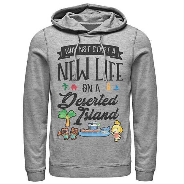 Men's Animal Crossing New Horizons Why Not Start A New Life Hoodie