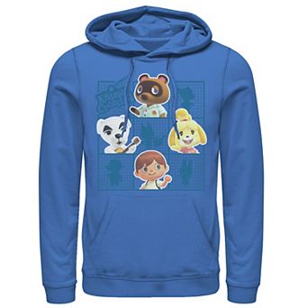Men's Animal Crossing Group Shot Grid Hoodie