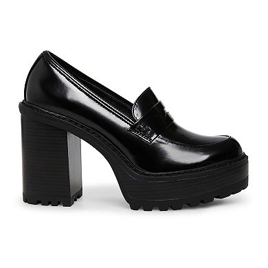 madden girl Kassidy Women's Block Heel Penny Loafers