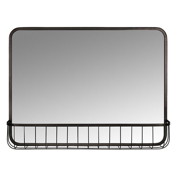 Stratton Home Decor Katie Basket Wall Mirror